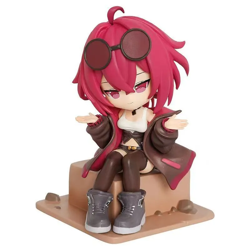 Honkai Star Rail Kafka Chibi Figure – Sitting Pose Anime Girl Statue, Collectible Art Toy Model Display Ornament Gift